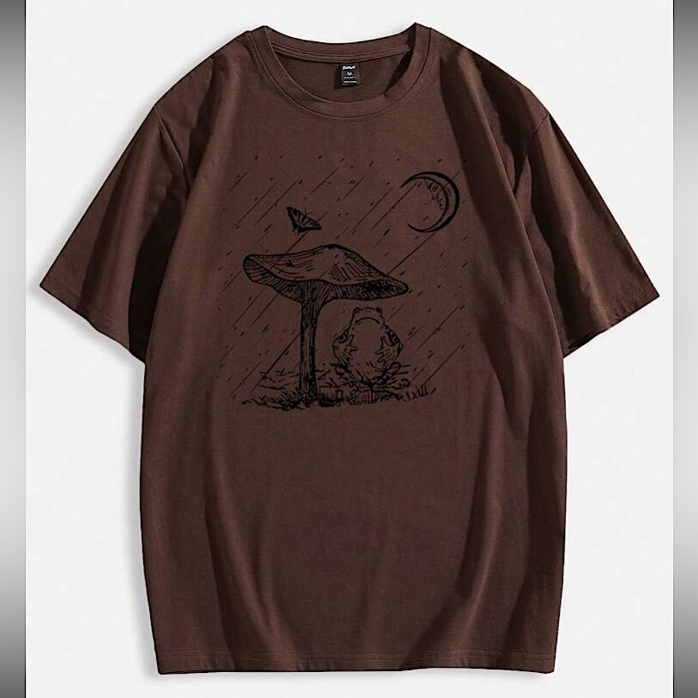 SHEIN Mushroom Toad Tee